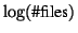 $\log(\mbox{\char93 files})$